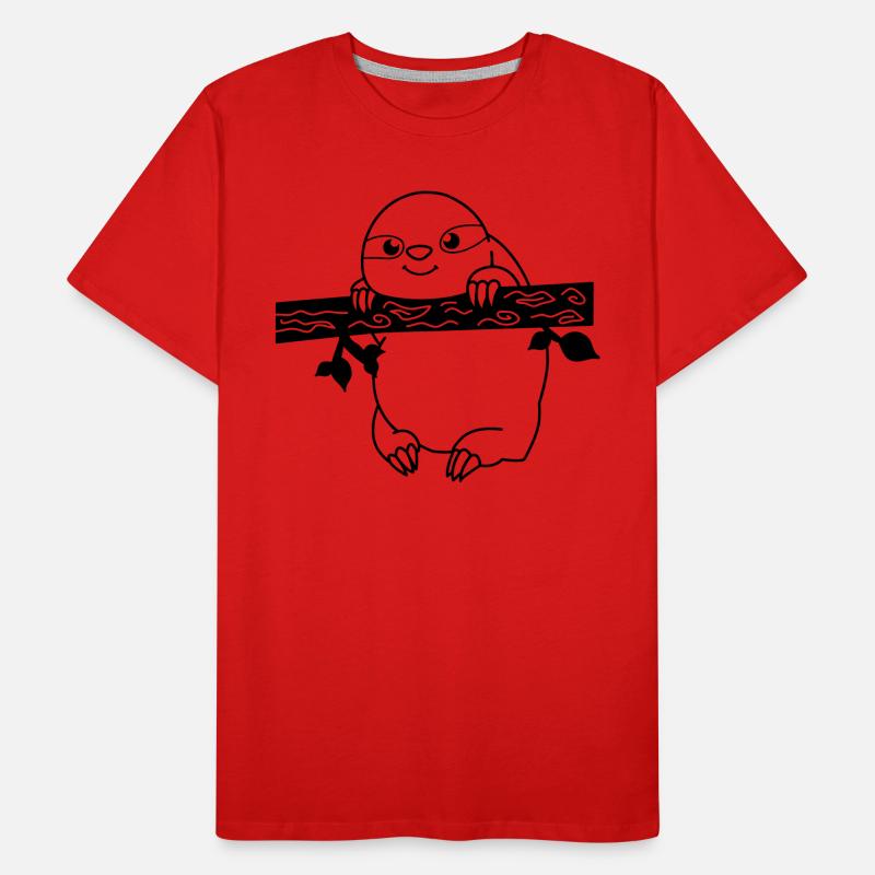 faultier_01 Men's Premium Organic T-Shirt