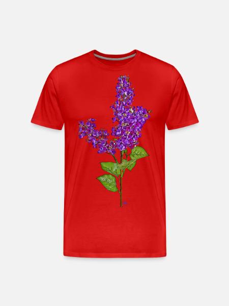 Dark purple lilac - Men's Premium Organic T-Shirt - red