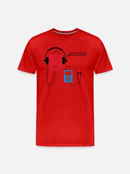 POD 3 - Men's Premium Organic T-Shirt - red