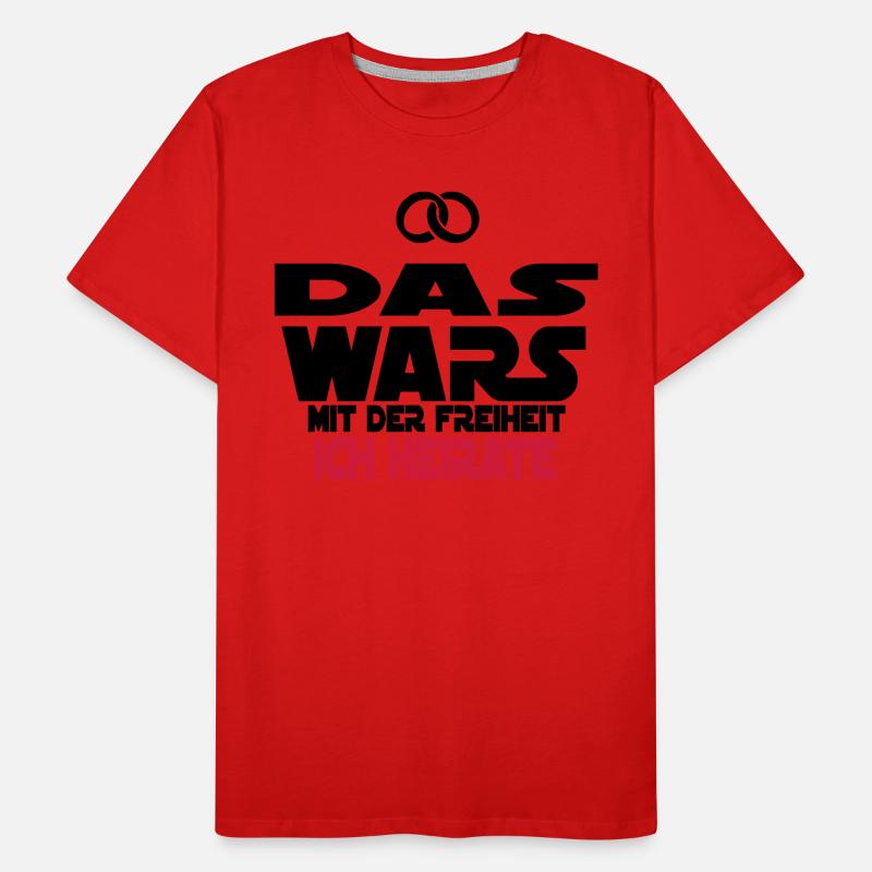 das wars ich heirate Männer Premium Bio T-Shirt