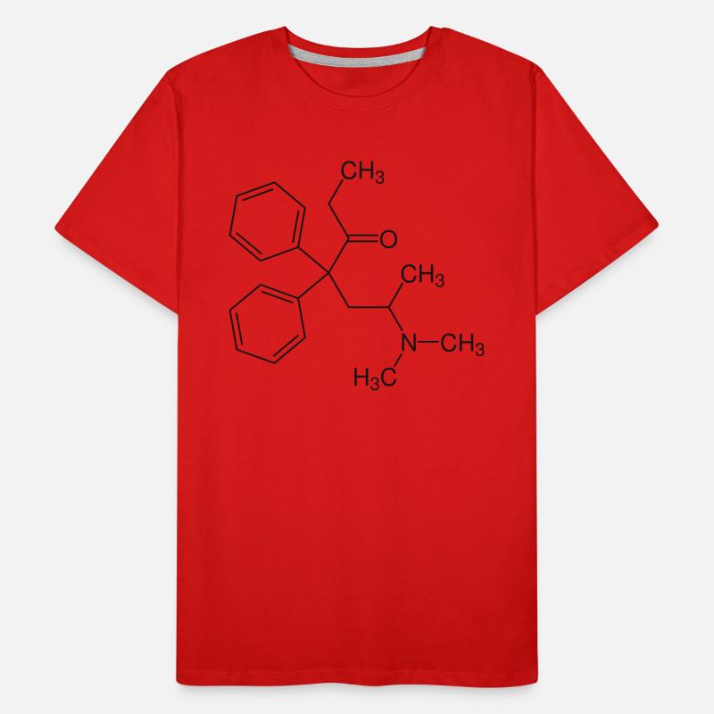 Methadone structural formula Men's Premium Organic T-Shirt
