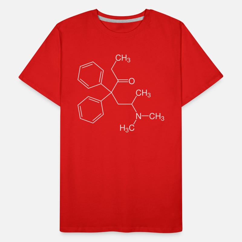 Methadone structural formula Men's Premium Organic T-Shirt
