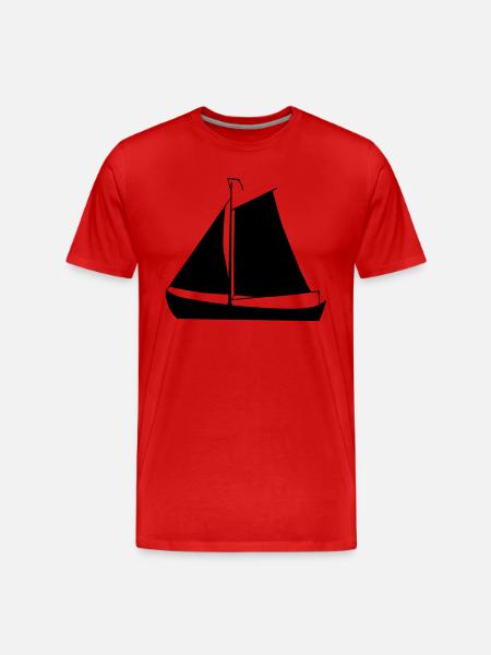 sailing ship - Men's Premium Organic T-Shirt - red