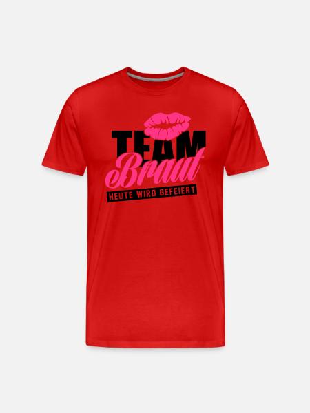 Hen night - team bride - Men's Premium Organic T-Shirt - red