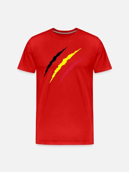 krallen_belgien - T-shirt bio Premium Homme - rouge