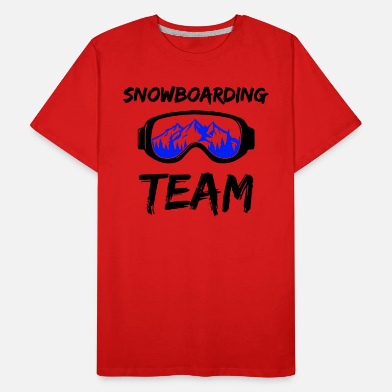 Équipe de snowboard T-shirt bio Premium Homme
