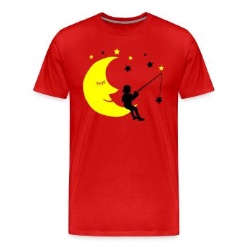 Child fishing stars - Men's Premium Organic T-Shirt - red - Front - Damien (186cm)