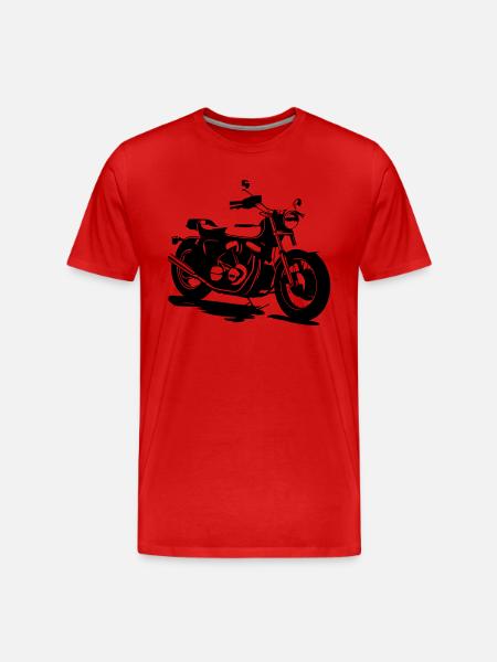 CLASSIC MOTORCYCLE - Men's Premium Organic T-Shirt - red