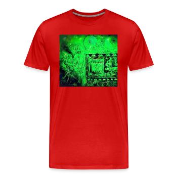 Afghanischer Traum - Männer Premium Bio T-Shirt - Rot - Vorne - Damien (186cm)