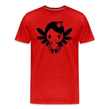Fée - T-shirt bio Premium Homme - rouge - Devant - Damien (186cm)