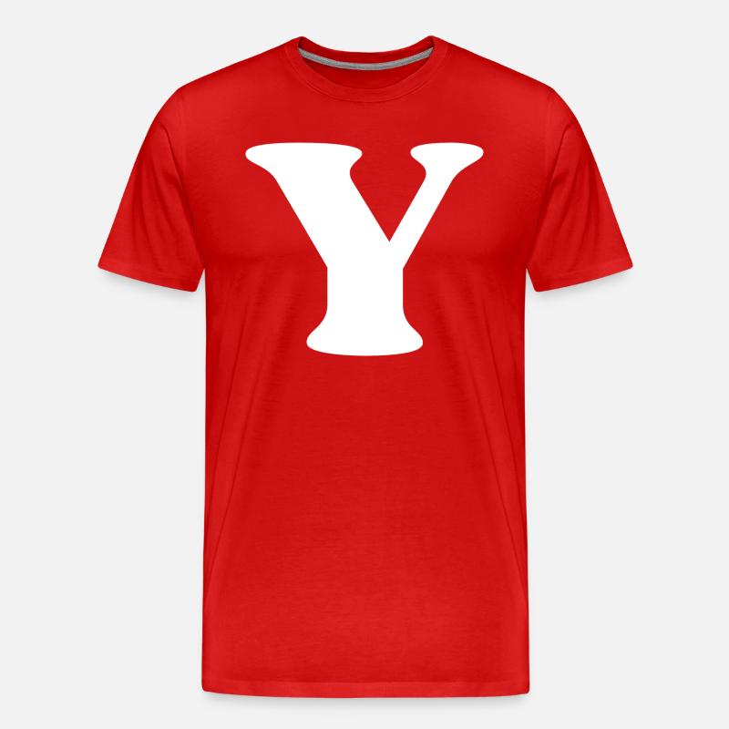 Ypsilon - Männer Premium Bio T-Shirt - Rot