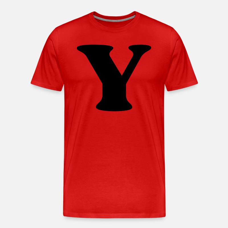 Ypsilon - Männer Premium Bio T-Shirt - Rot