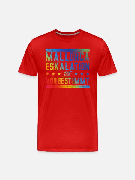 Mallorca Eskalation - Männer Premium Bio T-Shirt - Rot