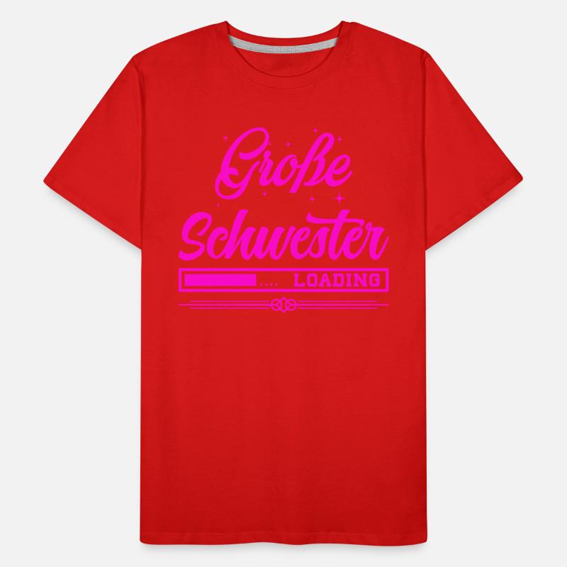 große schwester loading Männer Premium Bio T-Shirt