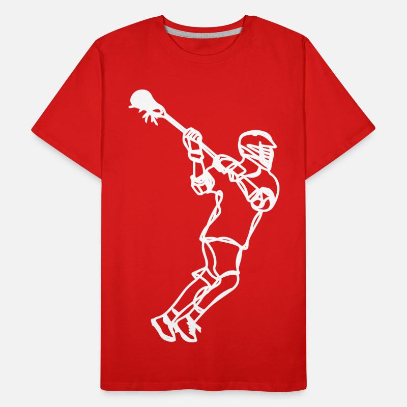 Dessin professionnel de crosse T-shirt bio Premium Homme
