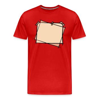 Cadres photo / Cadres photo pour de beaux souvenirs - T-shirt bio Premium Homme - rouge - Devant - Damien (186cm)