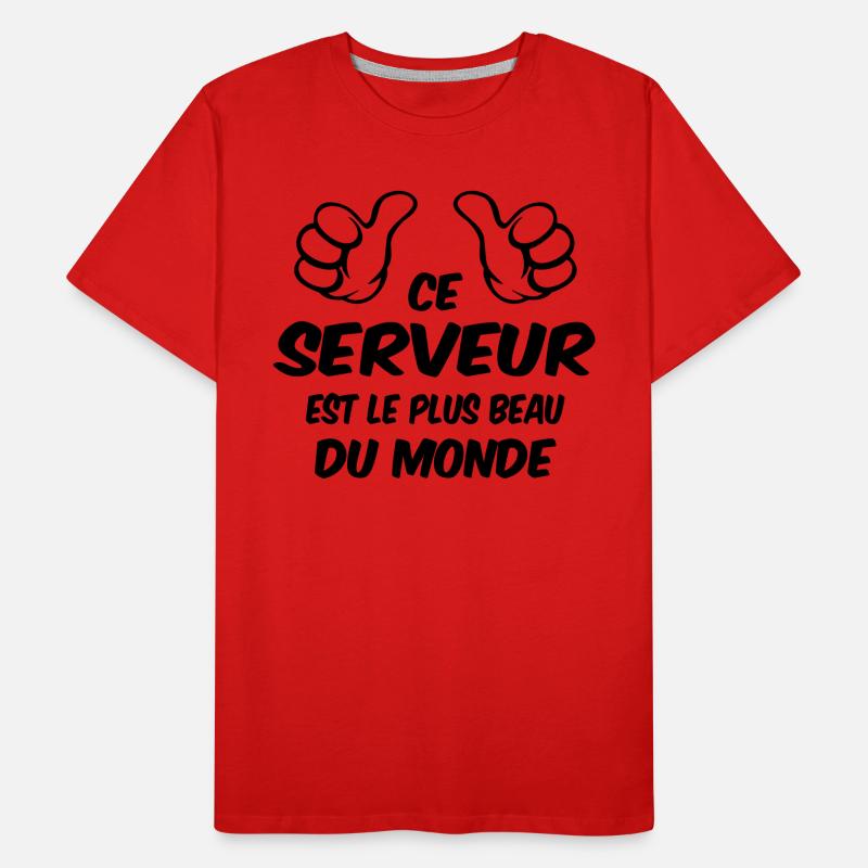 BESTER SERVER Männer Premium Bio T-Shirt