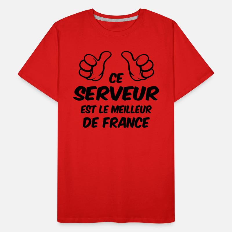 BESTER SERVER Männer Premium Bio T-Shirt