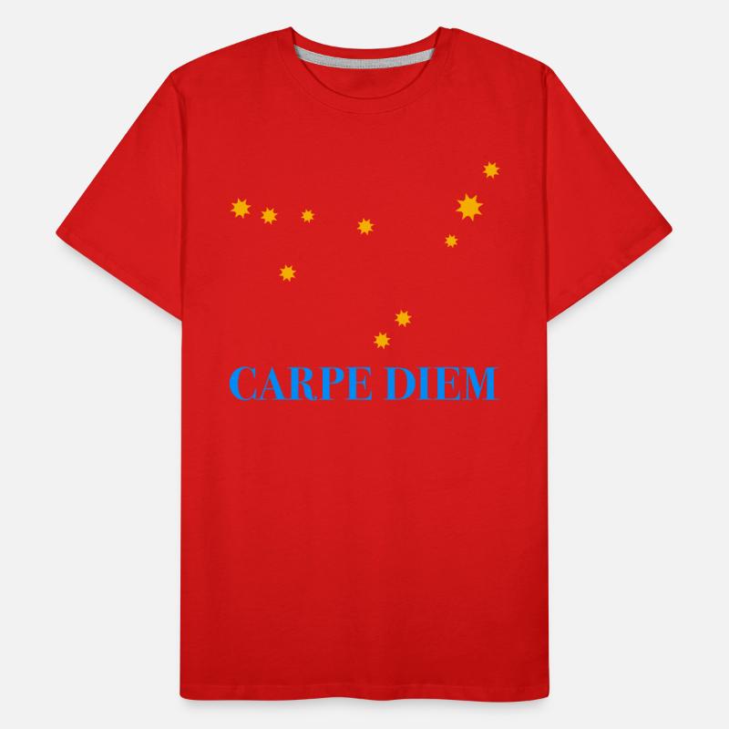 Carpe Diem nutze den Tag Sternbild Steinbock Deneb Männer Premium Bio T-Shirt