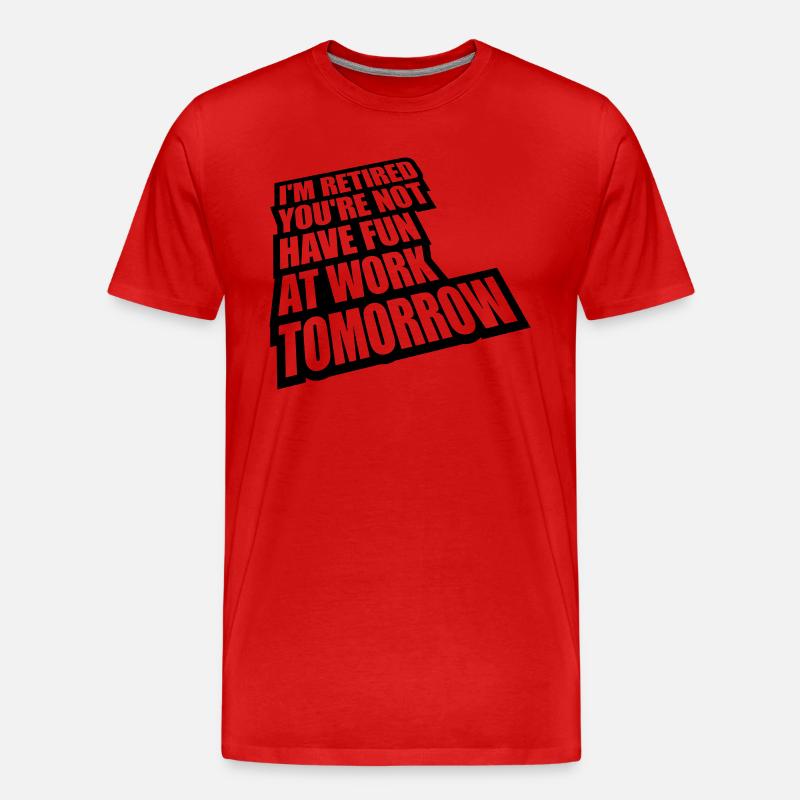 have fun at work - Männer Premium Bio T-Shirt - Rot