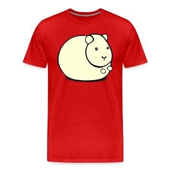 Hamster süß Tier Nagetier Tiere lustig Haustier 4 - Männer Premium Bio T-Shirt - Rot - Vorne - Damien (186cm)