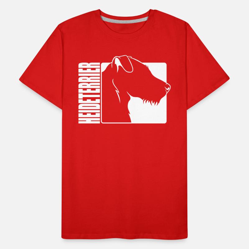 Heideterrier Profil Hunde Jagdhunde Wilsigns Männer Premium Bio T-Shirt