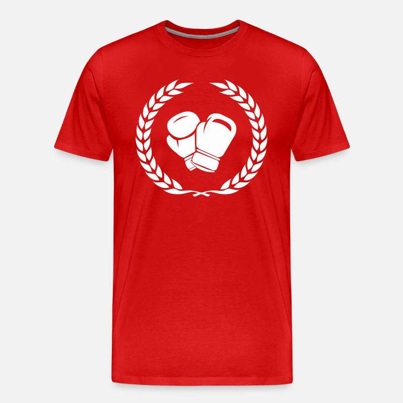 boxing 1 - Männer Premium Bio T-Shirt - Rot