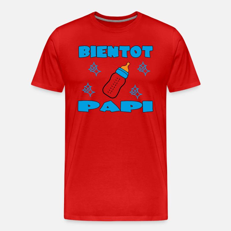 BALD OPA - Männer Premium Bio T-Shirt - Rot