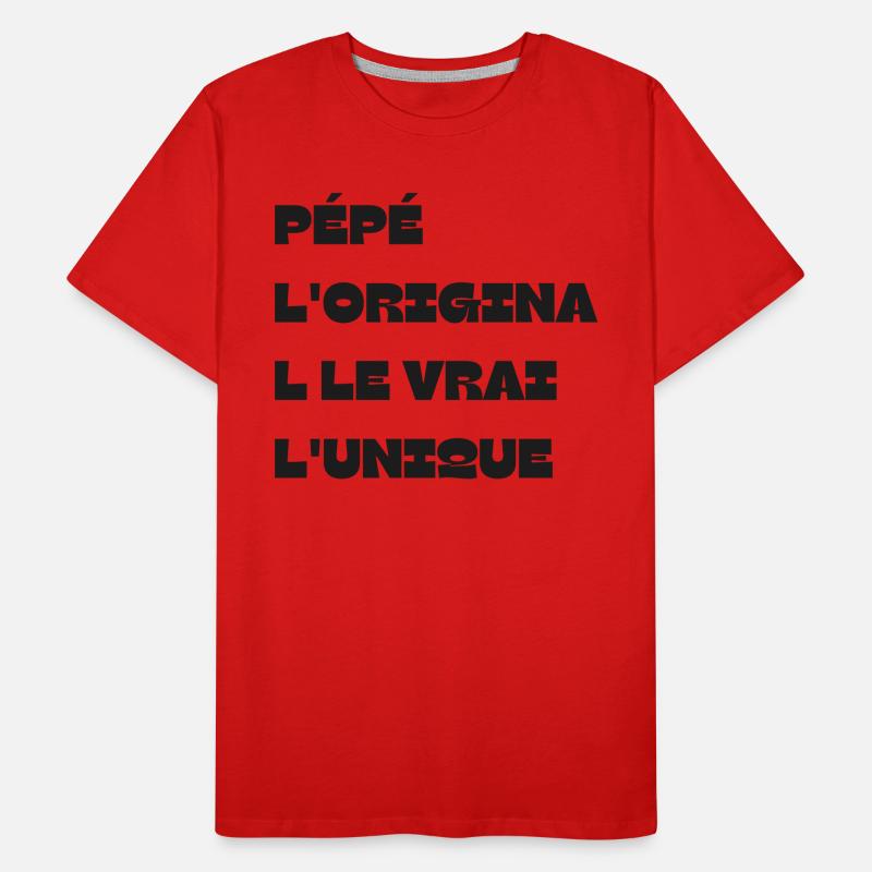 Opa Das Original Das Echte Das Einzigartige Geschenk Männer Premium Bio T-Shirt