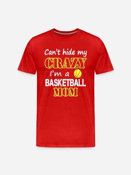 Crazy Basketball Mom - Men's Premium Organic T-Shirt - red