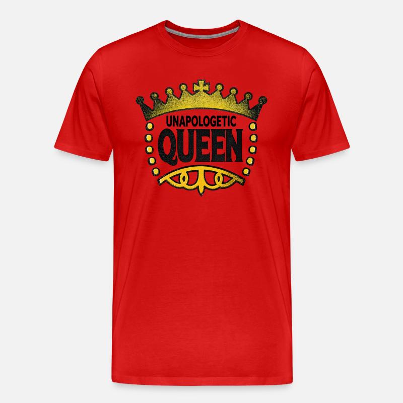Unverfrorene Königin - Männer Premium Bio T-Shirt - Rot