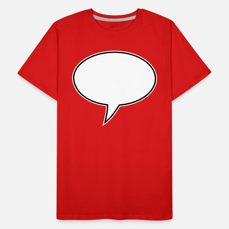 Liens vers la conception de bulles de dialogue T-shirt bio Premium Homme