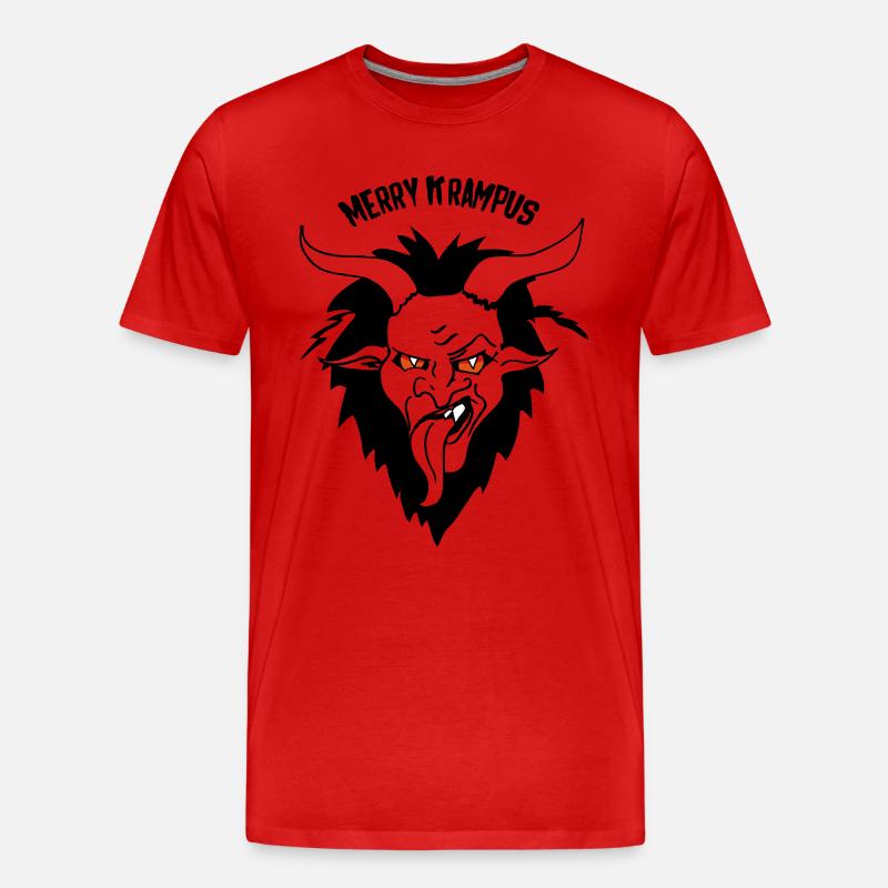 Merry Krampus - Männer Premium Bio T-Shirt - Rot