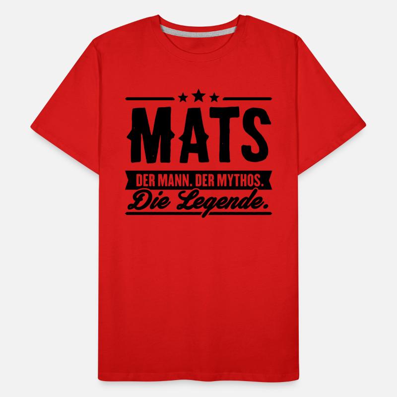 Man Myth Legend Mats Men's Premium Organic T-Shirt