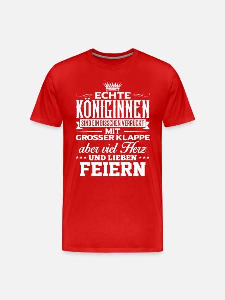 FEIERN - liebe - Männer Premium Bio T-Shirt - Rot