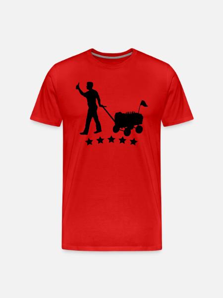 kohlfahrt_stars__f1 - Men's Premium Organic T-Shirt - red