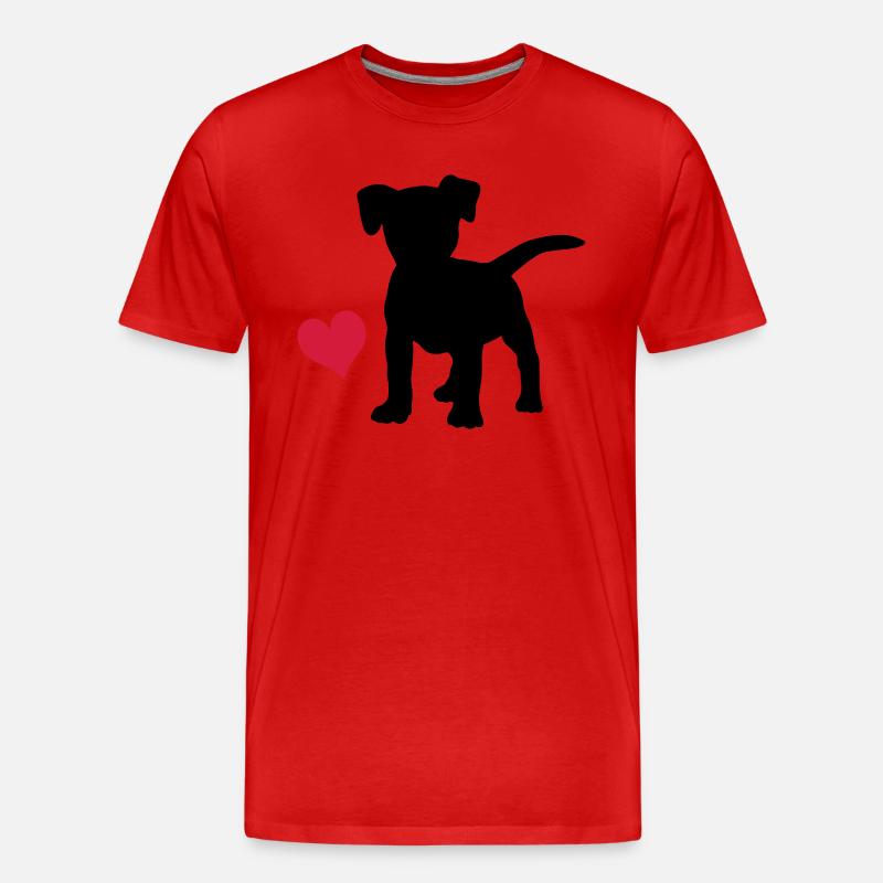Jack Russell Terrier - Männer Premium Bio T-Shirt - Rot