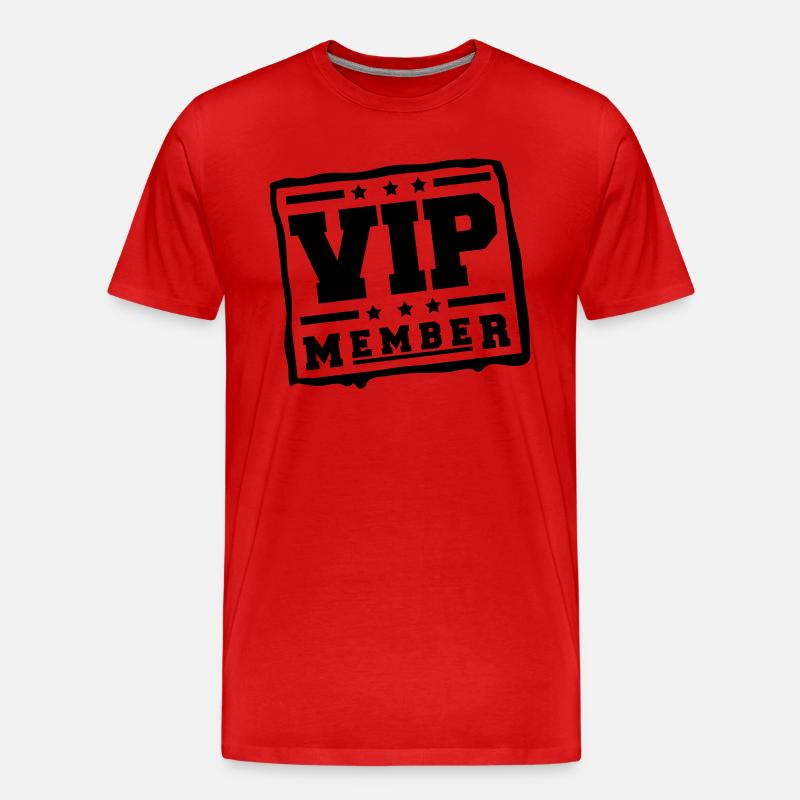 vip_member_bv1 - Männer Premium Bio T-Shirt - Rot