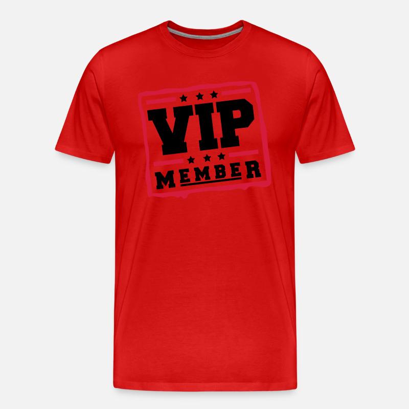 vip_member_bv2 - Männer Premium Bio T-Shirt - Rot