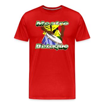 BBaC Mestre Repique - T-shirt bio Premium Homme - rouge - Devant - Damien (186cm)