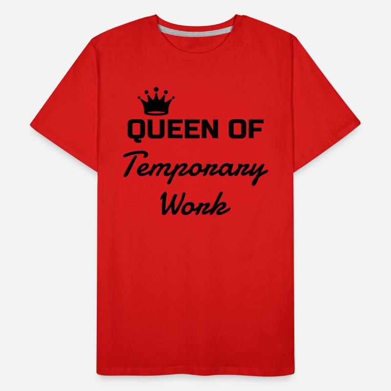 Interim Agency Temporary Worker Temp Men's Premium Organic T-Shirt