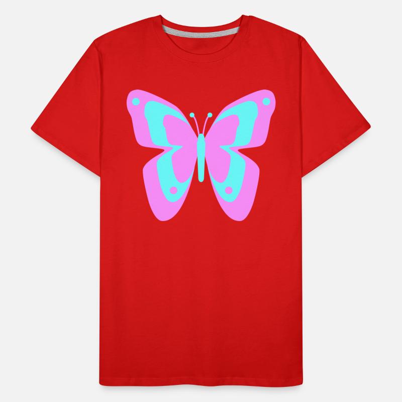 Butterfly Butterfly Insects Spring Summer colorful Men's Premium Organic T-Shirt