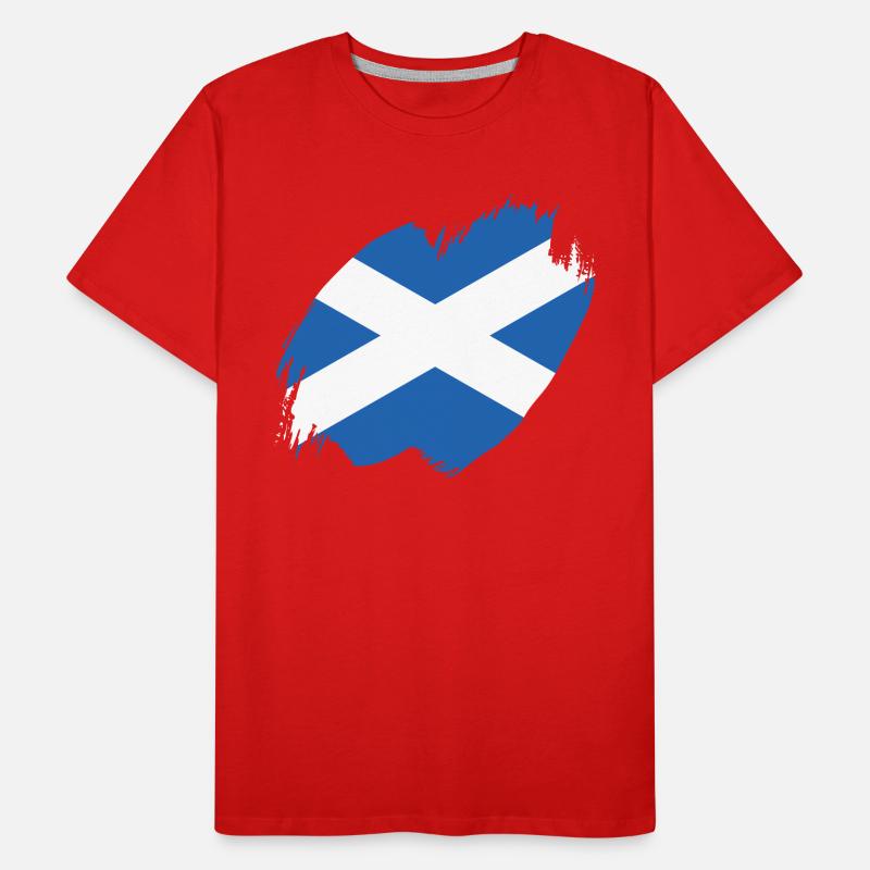 Drapeau écossais Drapeau écossais Alba GB Royaume-Uni T-shirt bio Premium Homme