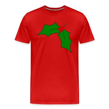 Mistelzweig - Männer Premium Bio T-Shirt - Rot - Vorne - Damien (186cm)