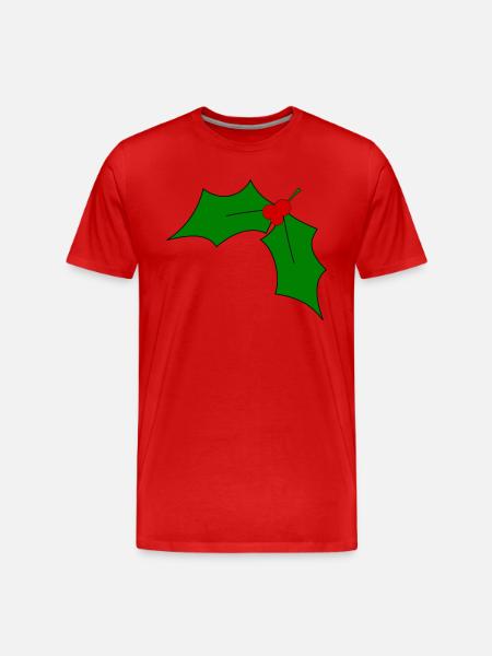Mistelzweig - Männer Premium Bio T-Shirt - Rot