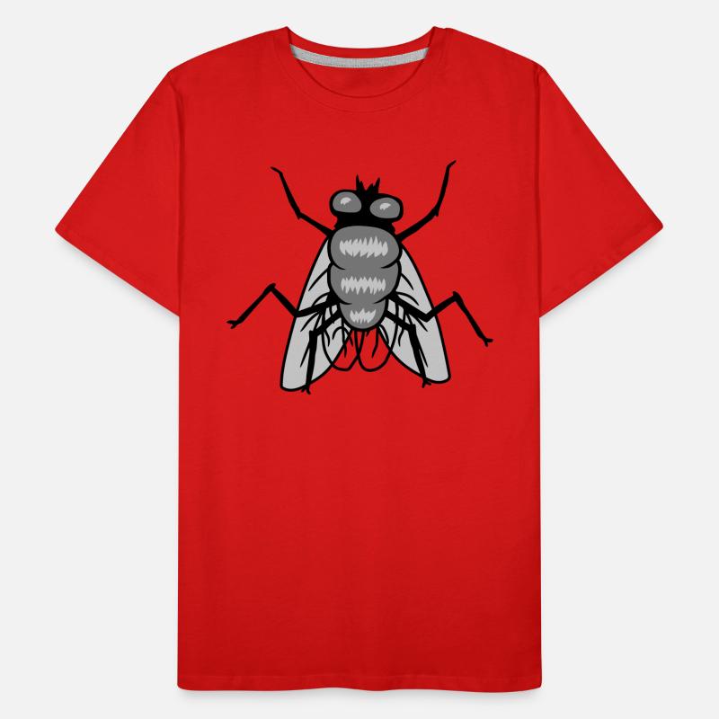 Conception de petits insectes mouches domestiques T-shirt bio Premium Homme