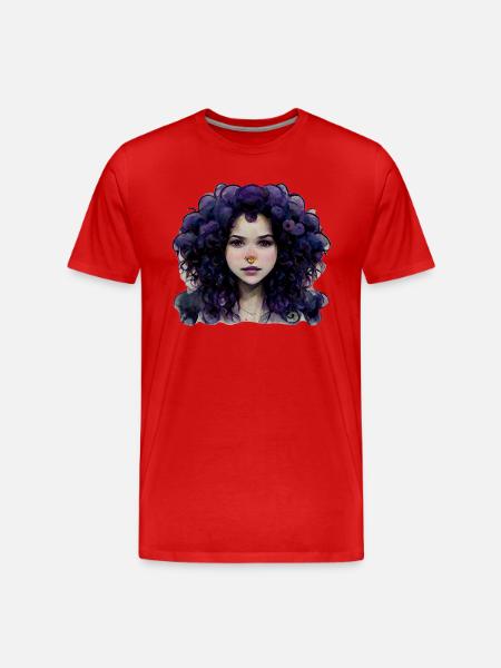 Violet - Men's Premium Organic T-Shirt - red
