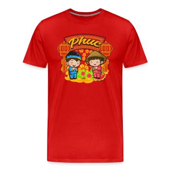 Vietnamesisches Neujahr Vietnam Viet I Geschenk - Männer Premium Bio T-Shirt - Rot - Vorne - Damien (186cm)