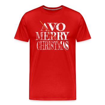 Couples Geek present bedroom Bubaprints - Men's Premium Organic T-Shirt - red - Front - Damien (186cm)