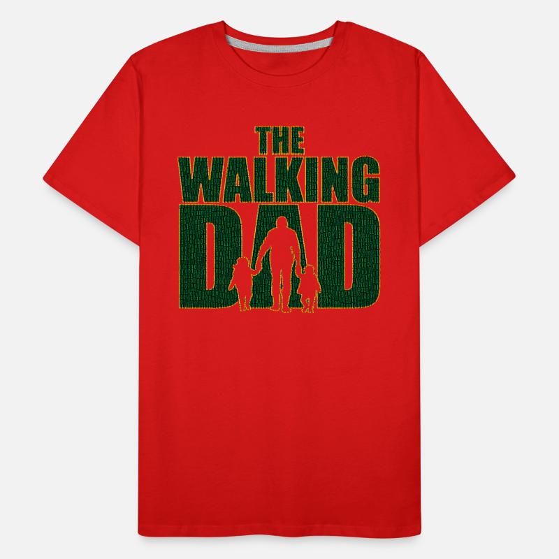 Le papa qui marche Code Père Code Cadeau de fête des pères T-shirt bio Premium Homme
